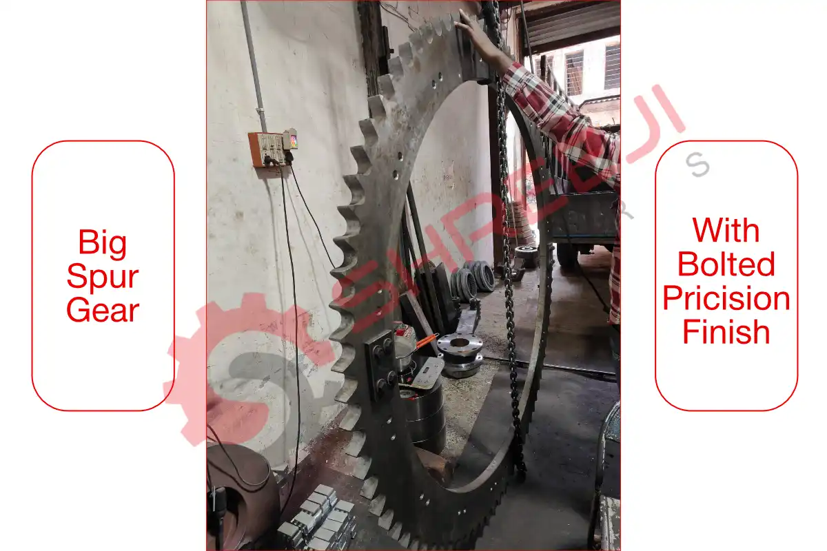 High-precision Big spur gear manufactured by Shreeji Gear