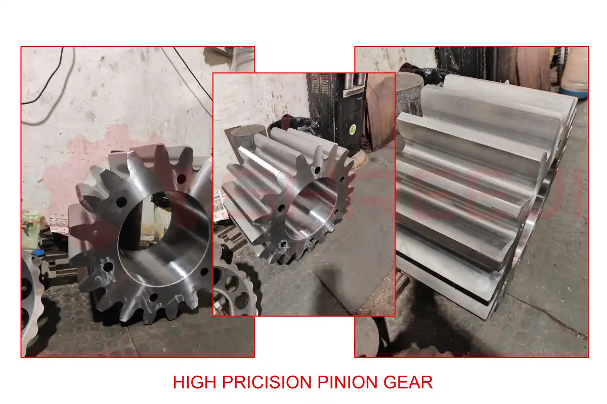 High Prision Pinion Gear manufactured by Shreeji Gears for heavy industrial applications