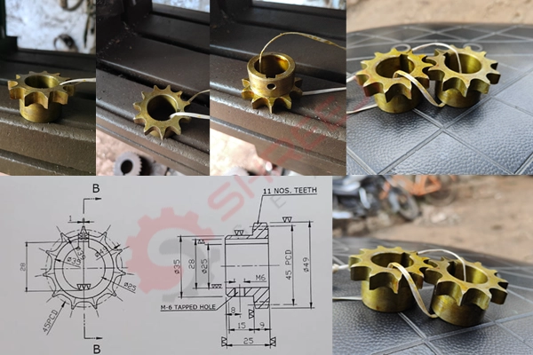 Precision drive sprocket manufactured by Shreeji Gears